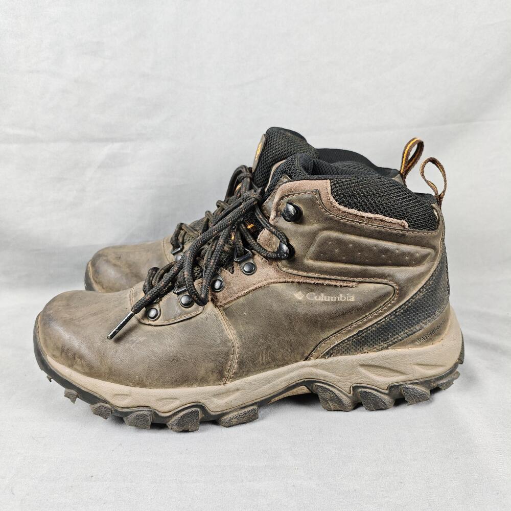 Columbia Boots Mens Size 7.5 Brown Leather Waterproof Hiking Chukka BM3970-231